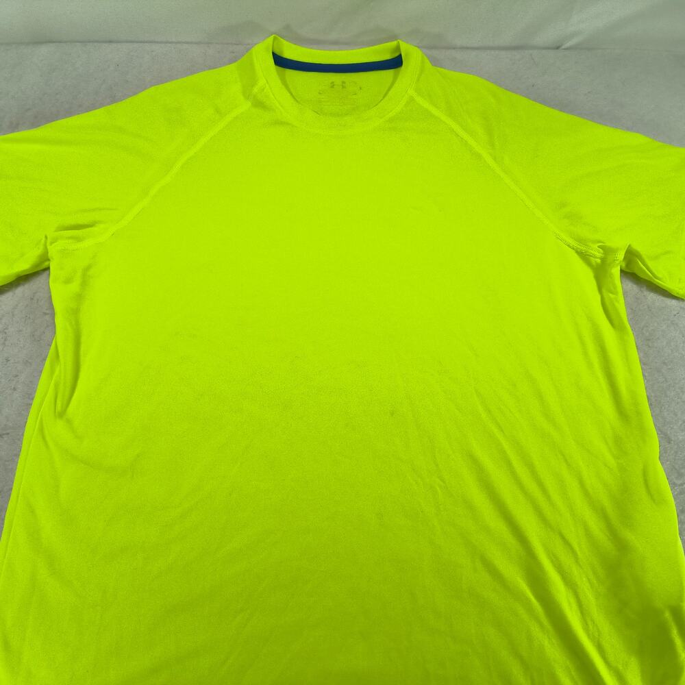 Under Armour Crew Neck Short Sleeve Graphic T Shirt Mens Size Large L Yellow